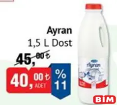 DOST AYRAN 1,5 L